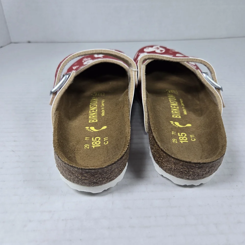 Birkenstock Maria Kids Kinder Reindeer Heart Red Clog Mules EU 29 US C11 toddler
